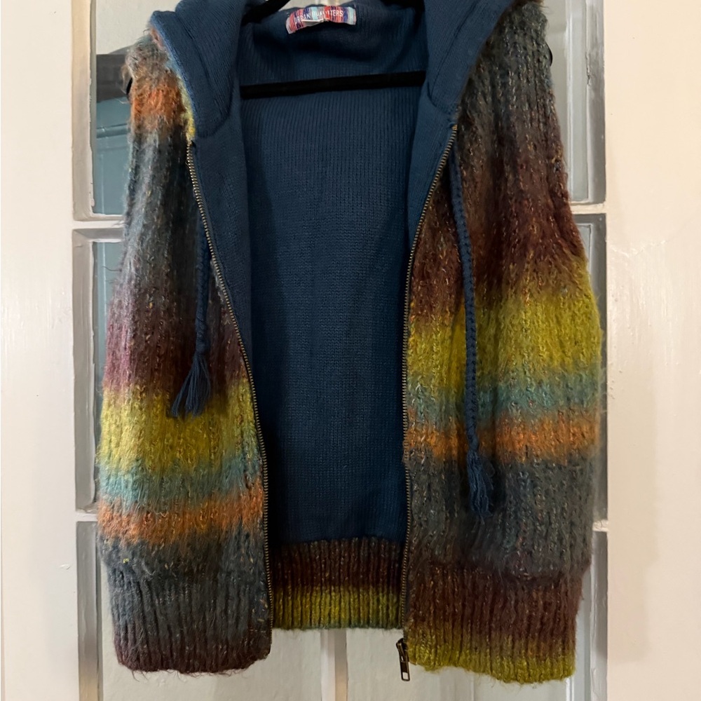 Urban Outfitters Blue Rainbow Knit Sweater - Picture 3 of 5